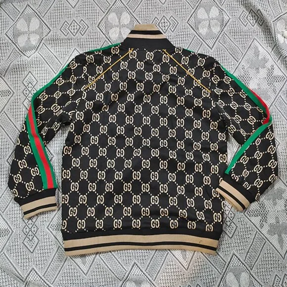 Gucci Classic Double G All-Over Print Baseball Jacket - Picture 4 of 10